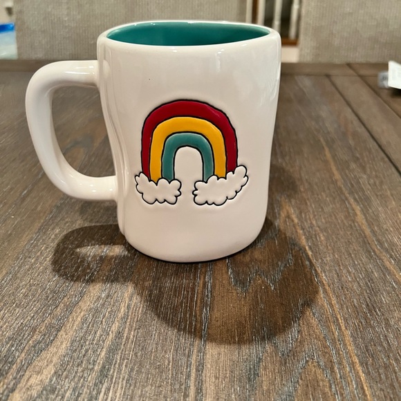 NEW! Rae Dunn “Luck of the Irish” mug with rainbow on other side! - Picture 3 of 4